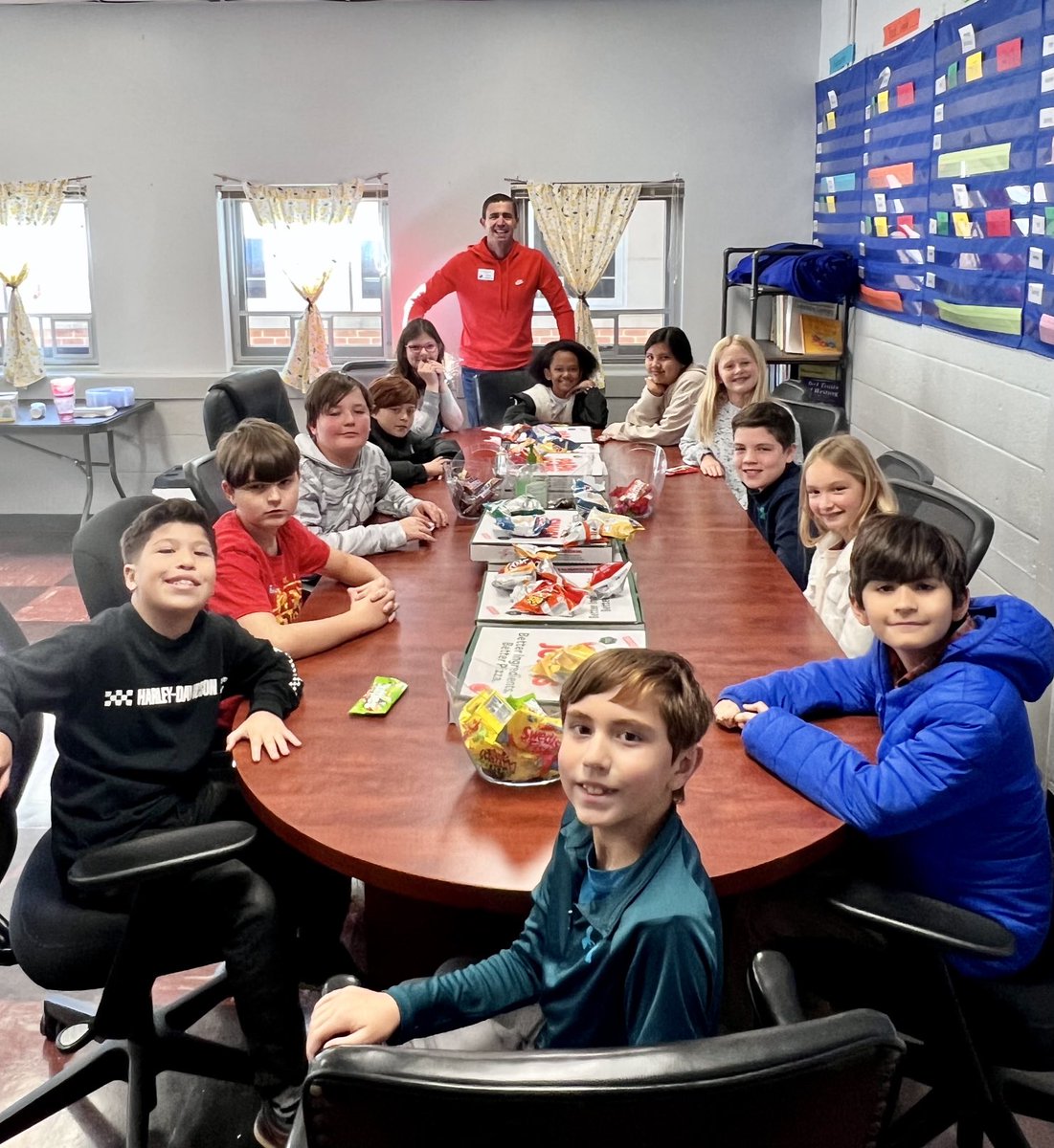 eamotley's tweet photo. When 5th grade students pass two lessons per week in reading and math on #iReady My Path for the four consecutive weeks leading up to Thanksgiving Break, we celebrate! 🎉🍕🍰🎉⁦⁦⁦@CurriculumAssoc⁩ ⁦@NorthwestRISD⁩ https://t.co/YbXi8jkge0