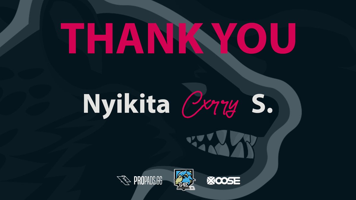 HyenasUnity's tweet image. R6 Main Team Roster Change🔁

Nyikita (@CXRRYsan) verlässt das Roster des R6 Main Teams.
Die Org und das Team bedankt sich für die tolle Zeit mit dir, und wir wünschen dir viel Erfolg für die Zukunft!  
💜💙

#HYU #HyenasUnity #R6 #eSports #esport