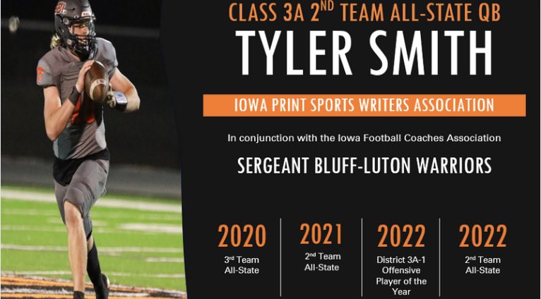 Congrats to <a href="/jakehamilton02/">jake hamilton</a> and <a href="/TylerSm1010/">Tyler Smith</a> for being named Iowa Prep Sportswriters Association/IFCA 3A 2nd Team All-State
