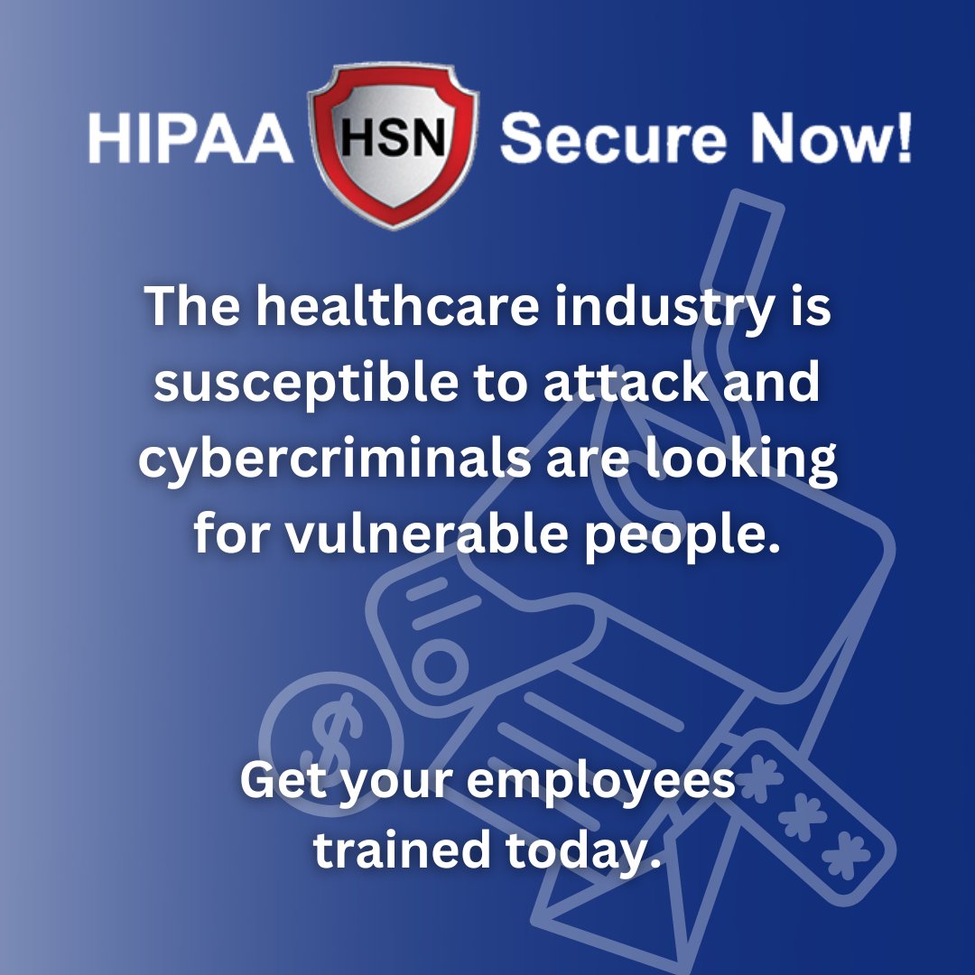 HSN #Phishing Simulations are a great way to test the knowledge of your employees without the real danger of a cyberattack. 

If you are looking to educate your employees, reach out to us at ow.ly/JQm050LLqEo to learn more. 

#HIPAA #Healthcare #Cybertraining #Cybersecurity