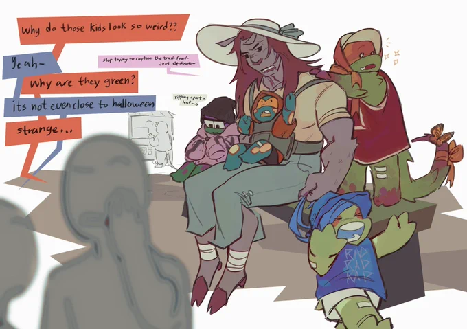 real reason why no one really questions these kids being green, fear tactic, #rottmnt 
