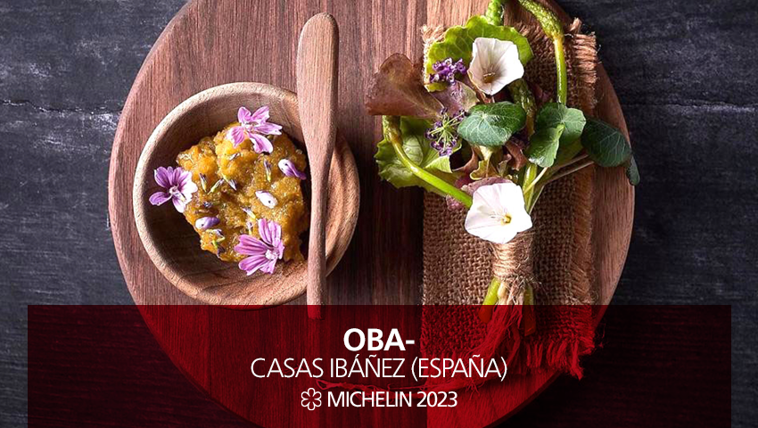 GuiaMichelin_ES's tweet photo. Nuevo 1 #EstrellasMICHELIN #GuiaMICHELIN2023: 
@oba_res, Casas-Ibáñez.
Los chefs Javier Sanz @javisl19 y Juan Sahuquillo @juansahuquillo_ vuelven a sorprender con una elaborada cocina de raíces. ¡Buscan la conexión con todo lo autóctono!
#MICHELINSTAR23 #GUIAMICHELINESPT https://t.co/vjW3oat0mf