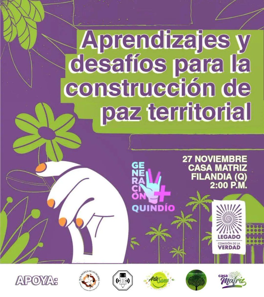 UbuntuPaz's tweet image. #Quindío 
Encuentro desde Generación V+ Quindío. 
Memorias, voces, reflexiones y más.