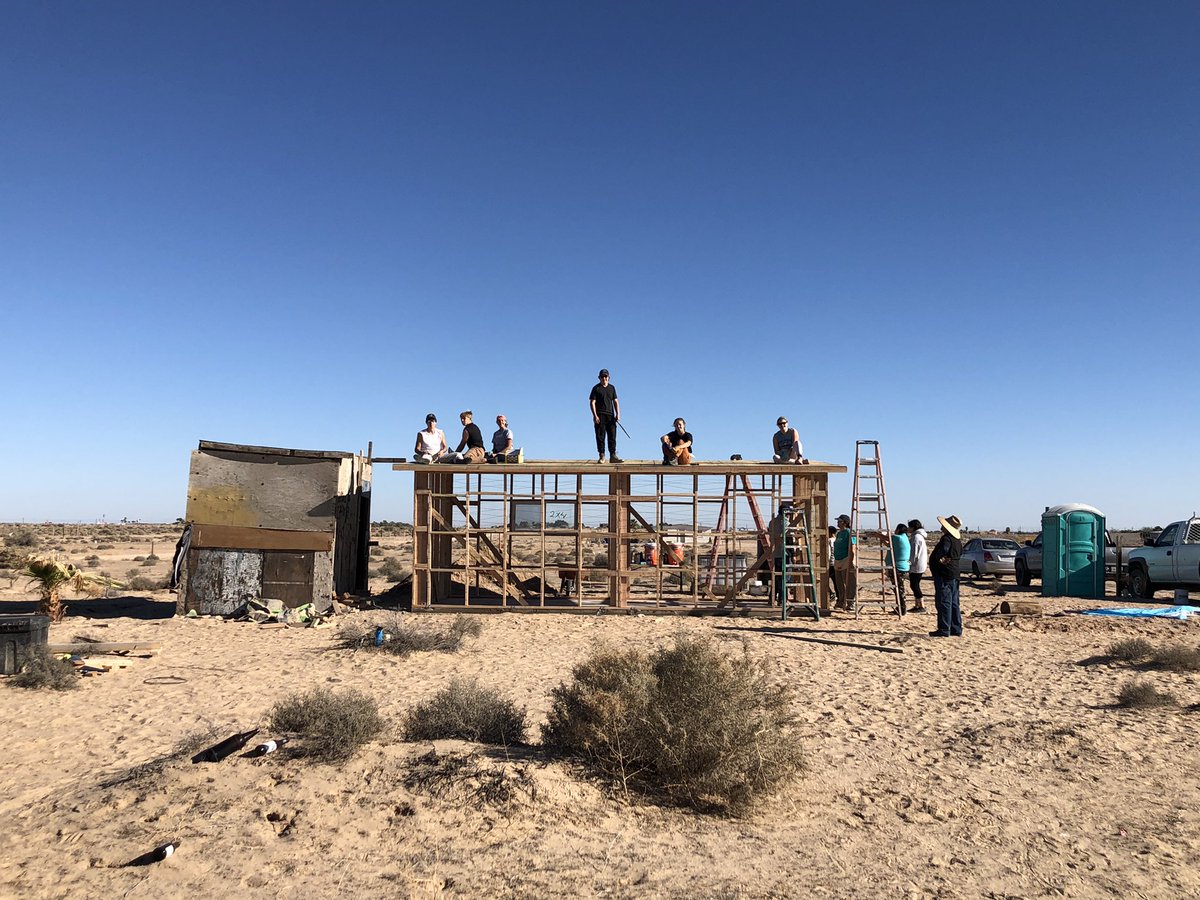 This small but mighty group of <a href="/SalineHS/">Saline High School</a> <a href="/SalineSCE/">Saline SCE</a> students spent the last week building a house in Mexico for Fabian, Jessica, and their three children. It was a wonderful way to head into a week of thanks and giving. #HornetService