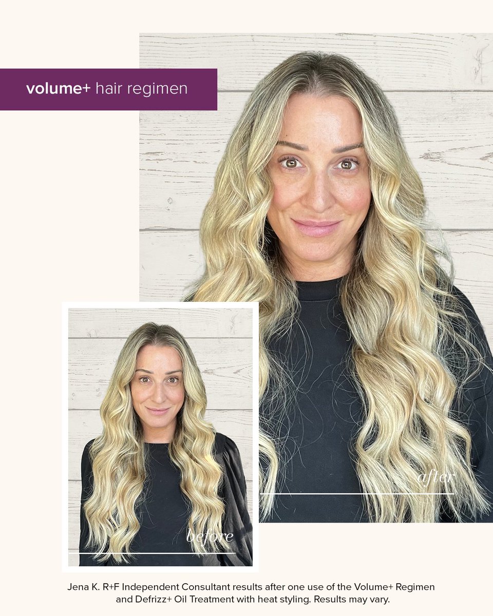 RodanFieldsHQ's tweet photo. Let your hair do the talking. 💁 Our Volume+ Regimen boosts thickness, repairs damage and minimizes hair fall due to breakage while supporting long-term hair health, for fuller, more voluminous-looking hair instantly and over time.
#RodanandFields #Haircare #BeforeAfterRF https://t.co/LvjD925dmL