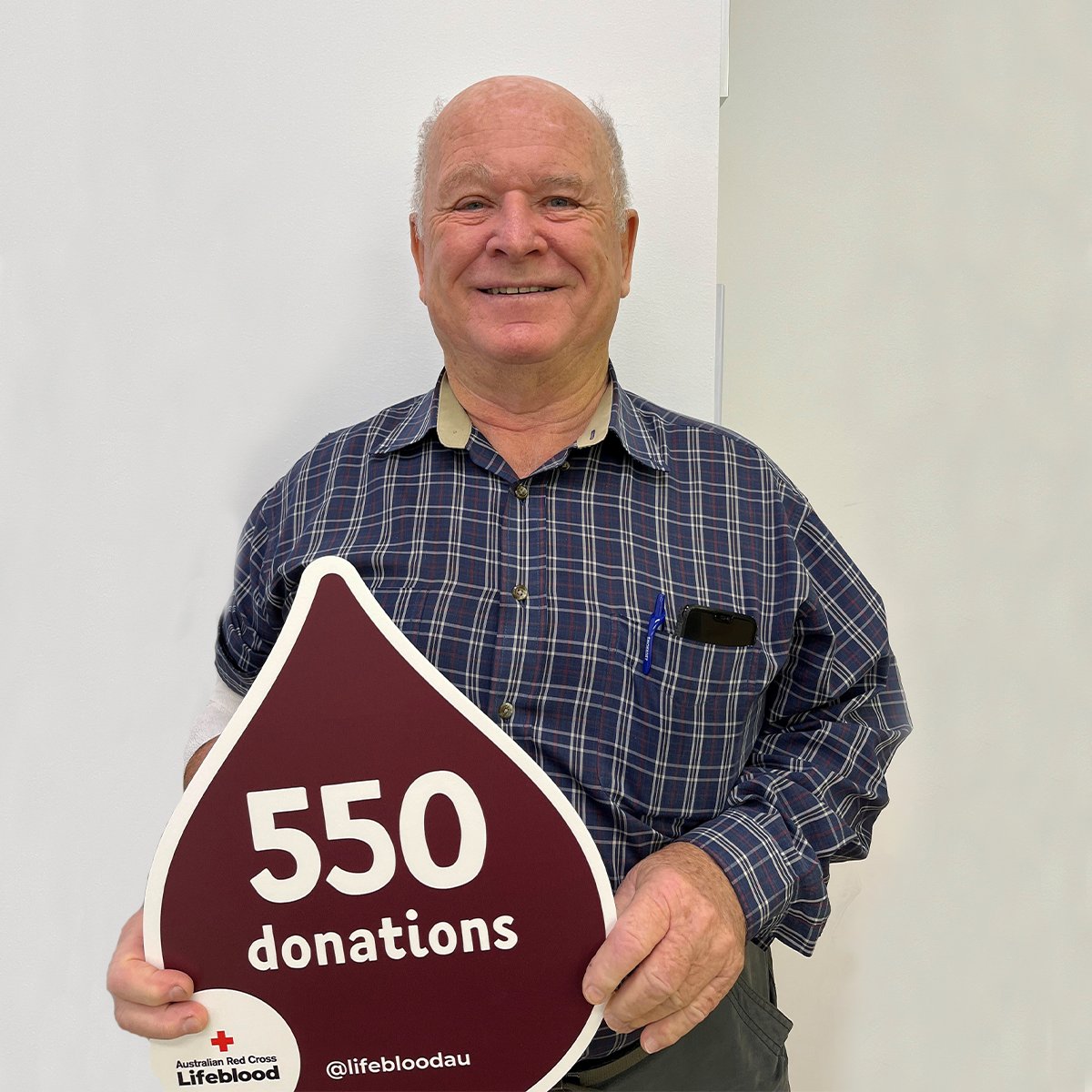 Norman started his donor journey 55 years ago, whilst studying medical technology. He saw first-hand how beneficial blood transfusions were while working in country hospitals. 550 donations later, he's still the biggest advocate of giving life. Thank you, Norman!