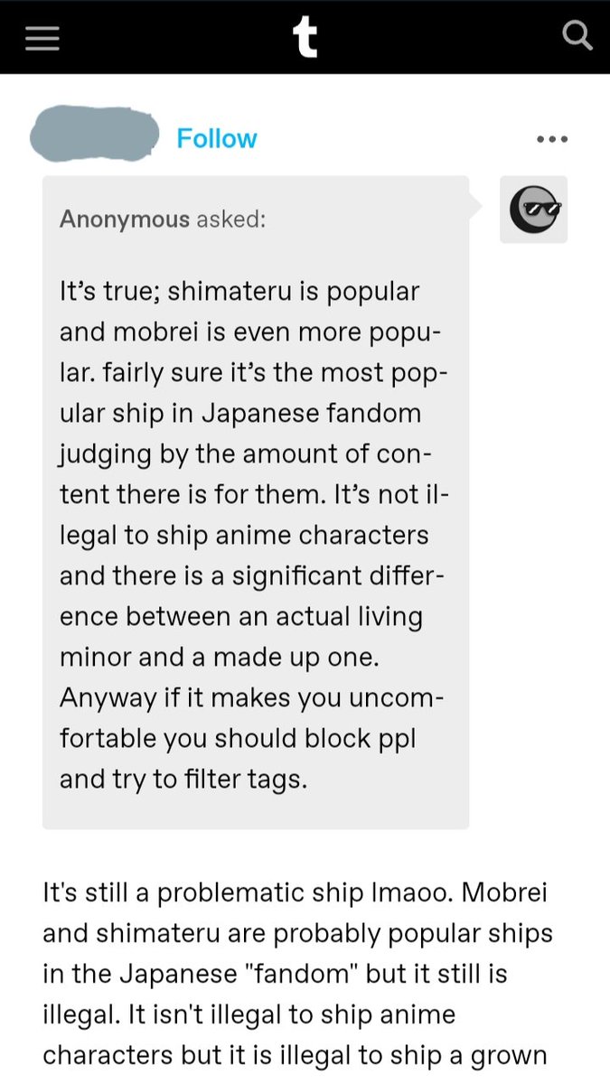 AntsBeingNormal's tweet photo. A Tumblr anti has the Normal Person™ belief that being proship makes your body release immoral hormones https://t.co/aLeZhzxpcS