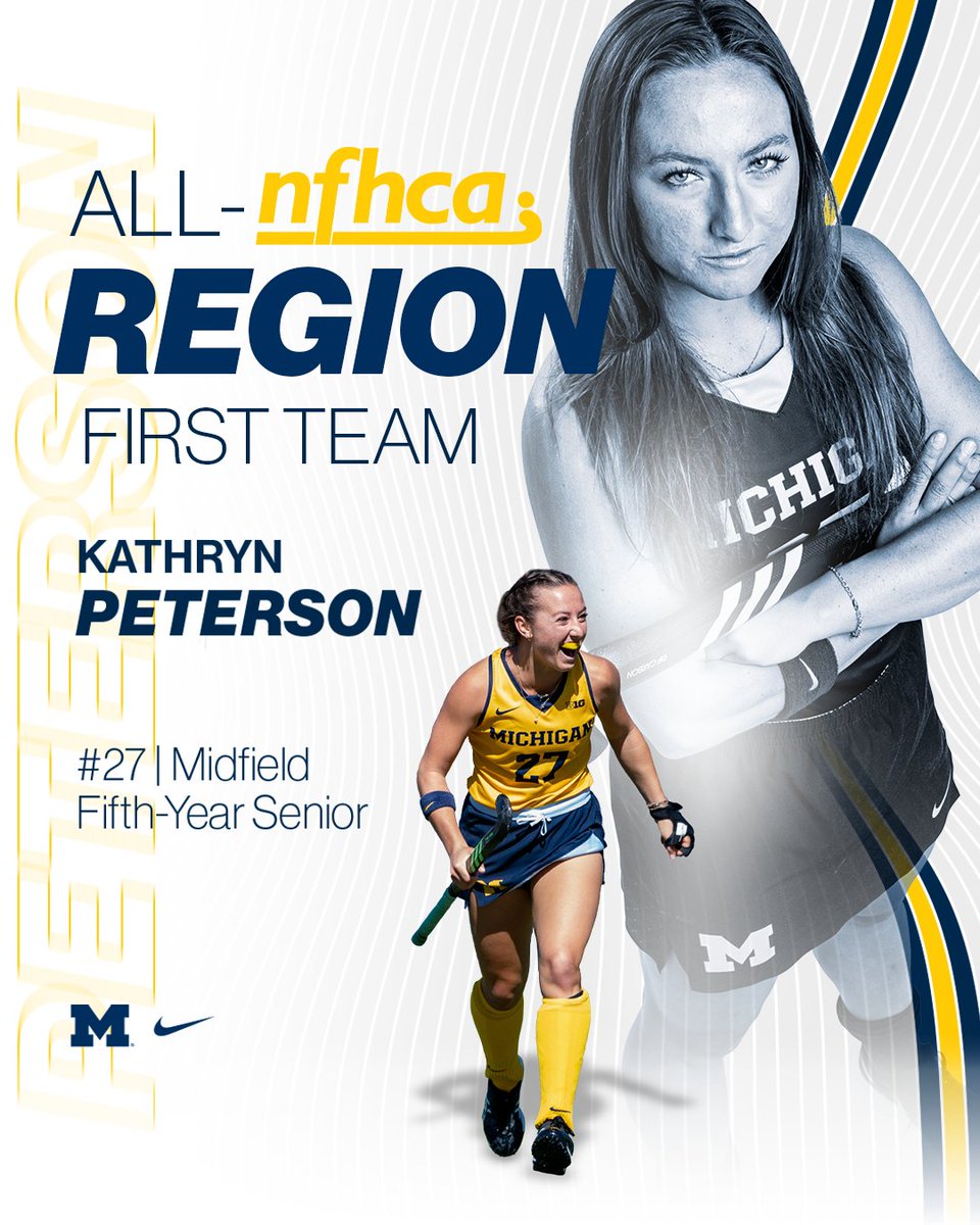 umichfldhockey's tweet photo. Congratulations to our 4⃣ @NFHCA All-West Region honorees!

☑ Katie Anderson (1st Team)
☑ Nina Apoola (1st Team)
☑ Kathryn Peterson (1st Team)
☑ Abby Tamer (2nd Team)

RELEASE: https://t.co/Ywr23PSzdu https://t.co/8MWpWYDyIb
