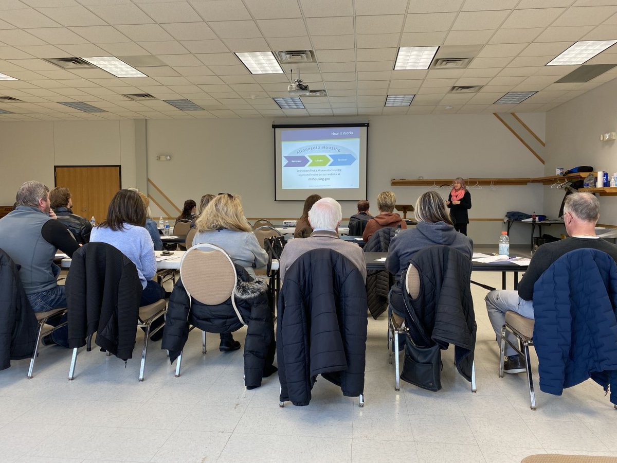 mnhousing's tweet photo. We partnered with the U.S. Department of Agriculture to provide realtors with continuing education training in Southeast Minnesota. Find and register for free classes with us at https://t.co/fFcAHLAhTa. 

@usdepag https://t.co/DG9lBAB9Mo