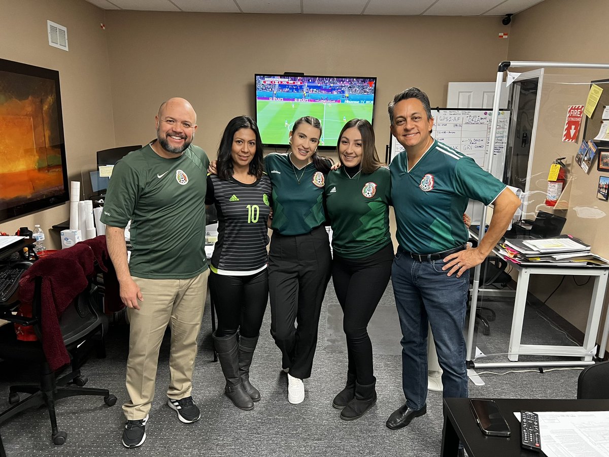 GRVIES's tweet photo. Our GRV employees show true spirit as they cheer on Mexico!#TeamGRV2022 https://t.co/CDmJB0nK6V