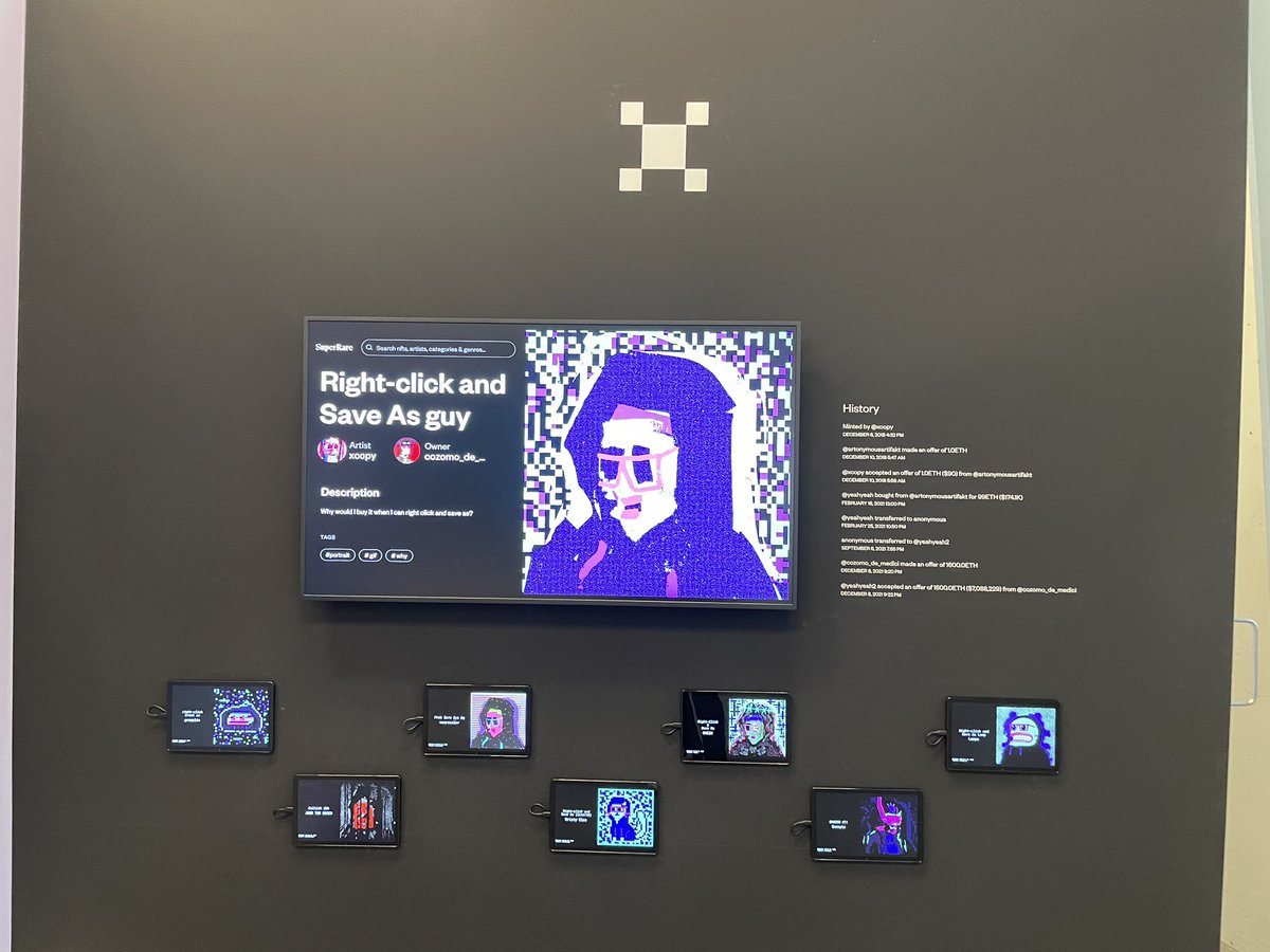 RyanRoybal_'s tweet photo. ✨Had to stop by @DYOR_CryptoArt exhibition @KunsthalleZH✨ w/ @EbbaWallmen 

Historical, don’t miss out!

#NFT #cryptoart https://t.co/hcrhFoOVK9
