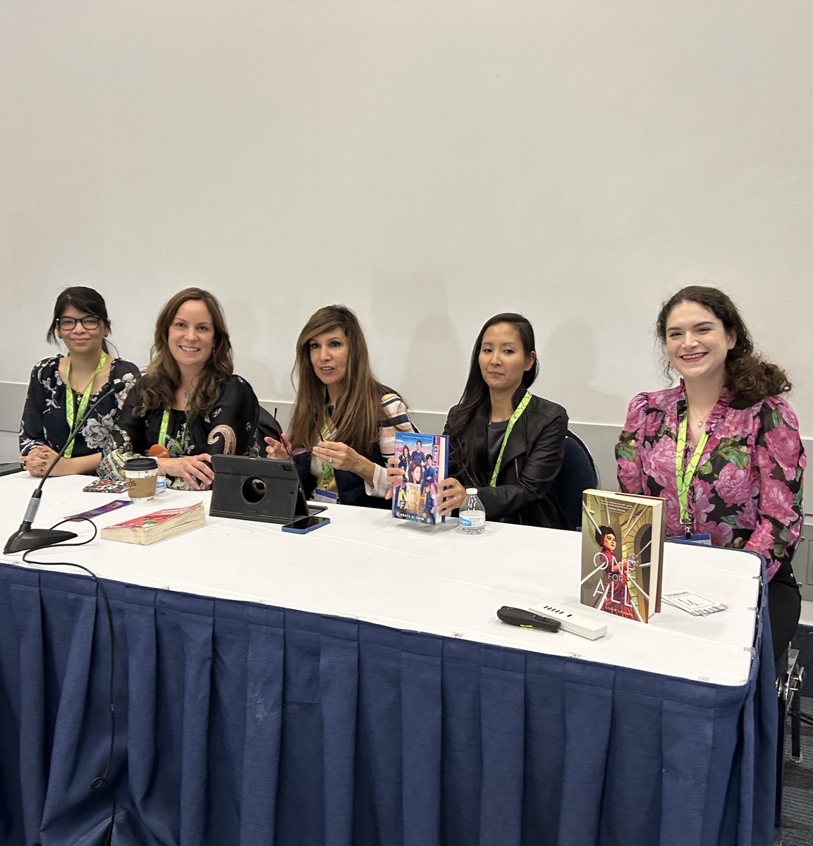 My first author signing + live panel happened at the #NCTE22!!! 💖

I brought along 100 bookmarks thinking no one would want them or attend the ARC signing for THE LOVE MATCH, but everything ran out! Thank you so much to everyone who came! 🥹🥰🤗

THE LOVE MATCH / January 3, 2023
