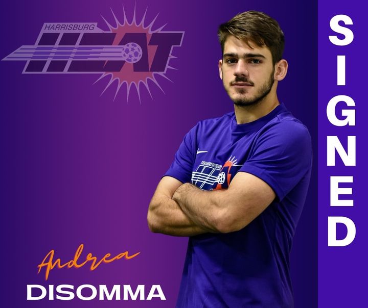 Please welcome another great local signing, Andrea DiSomma! 
Andrea DiSomma:
"I’m super excited to sign with the Harrisburg Heat. It’s been a dream of mine since I was young to play at a higher level. I’m excited for the season to start and hope that I can make an impact ...