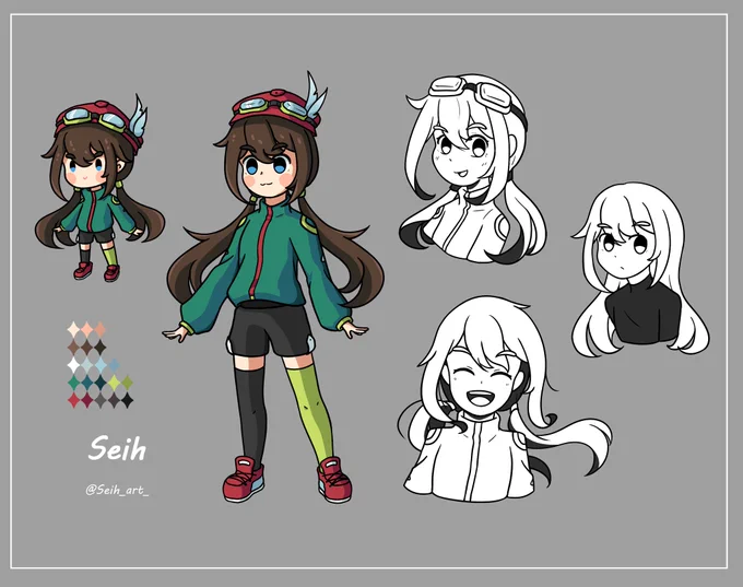 Character sheet for my oc Seih  I've finally made one for her!! #originalcharacter 