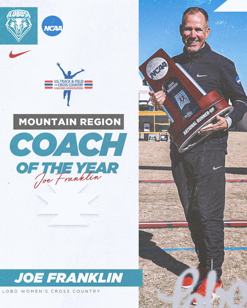 UNMLoboXCTF's tweet photo. Congrats to Coach Joe Franklin on earning his sixth Mountain Region Coach of the Year award!

Full Story - https://t.co/8tztnO1eT1

Press Conference - https://t.co/oljbbSyn3E https://t.co/ucPhkTxT3u