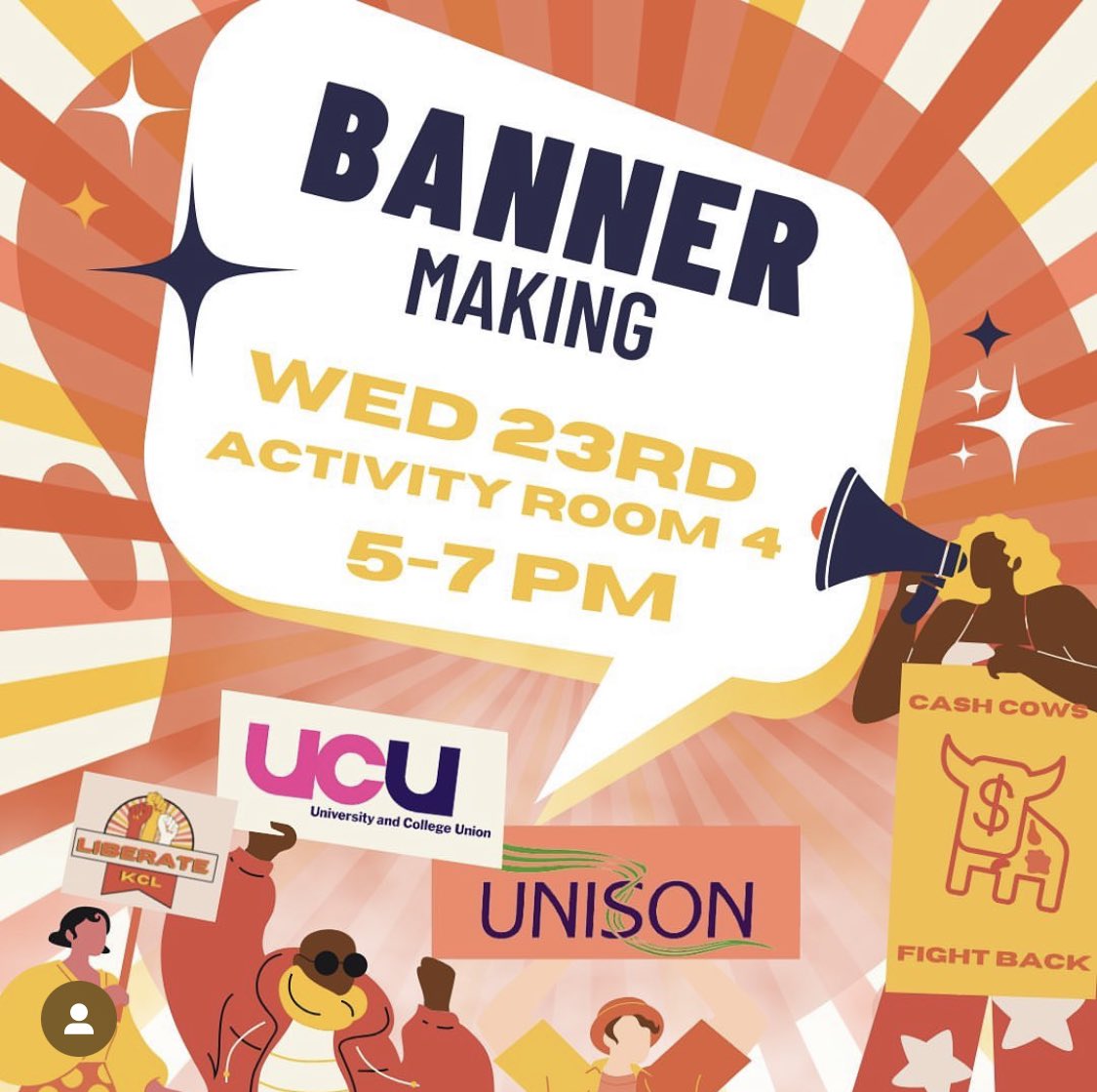 KCL_UCU's tweet photo. Our amazing students @kcl_ssts are organizing a banner making session on strike-day eve (Wednesday 23 Nov) 5–7pm. In Bush House activity room 4. 

Come along! ♥️✊🏼

#ucuRISING #wedeservebetter https://t.co/wEaf6r77Ht