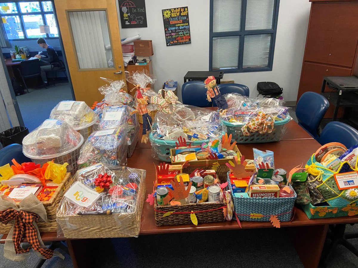 Our clubs here at BTHS donated over 20 baskets for local families in need this holiday season. Happy Thanksgiving! #bths #studentspotlight #charactercounts