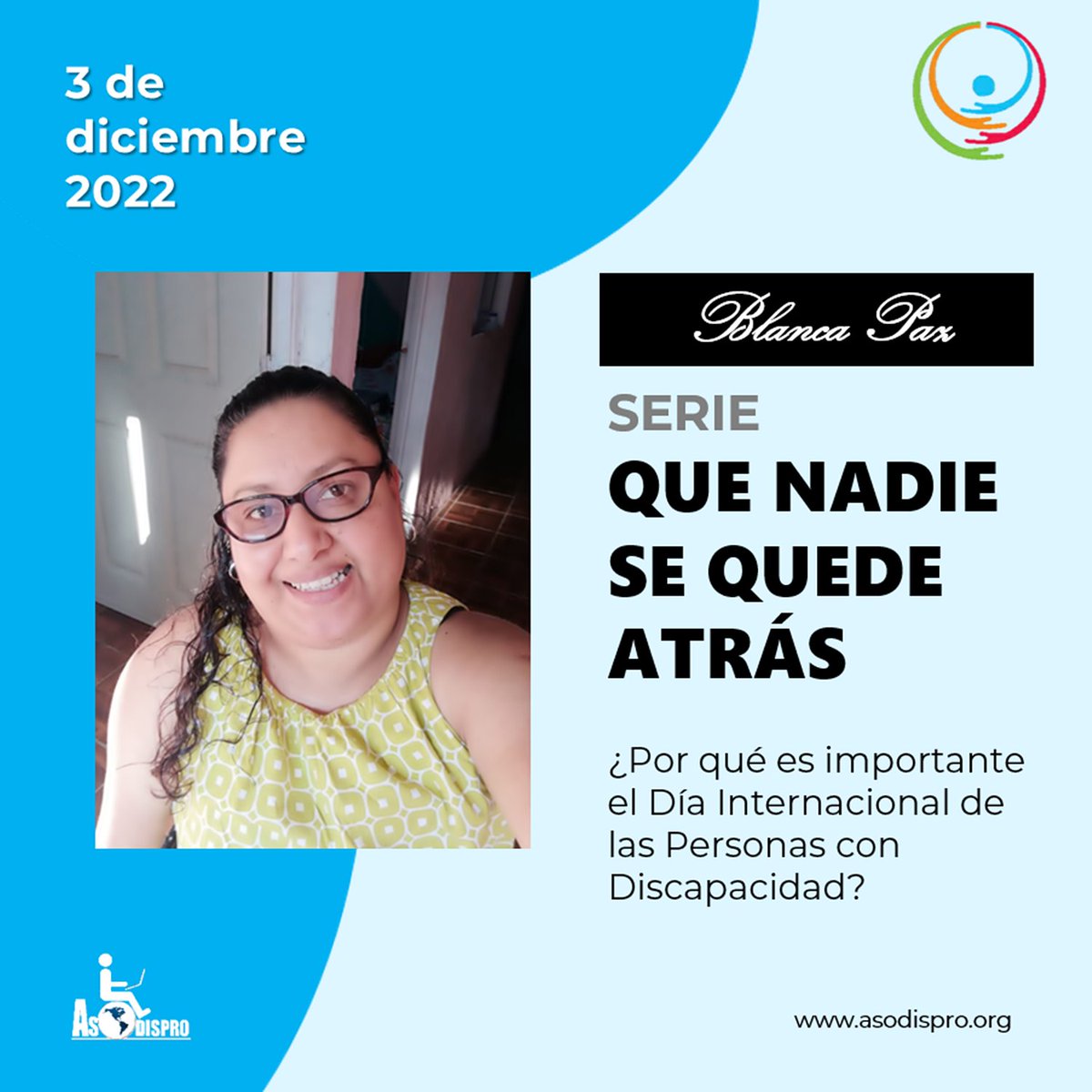 asodispro's tweet photo. 📣 #QueNadieSeQuedeAtras | 🙋♀️ Es importante porque tenemos la atención de muchas personas en nuestra causa y es la oportunidad para poder alzar nuestra voz y defender nuestros #derechos como personas con #discapacidad. Y tú que piensas❓ ♿️
#DiaPCD #inclusión @Oacnudh_GT #DDHH https://t.co/vCeKfxk3wf