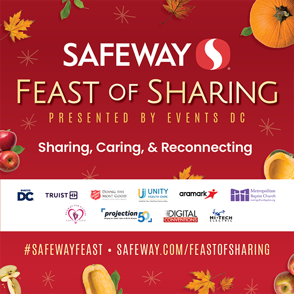 TheEventsDC's tweet photo. Tomorrow, we're welcoming our neighbors to the Walter E. Washington Convention Center for our favorite day of the year: Safeway's Feast of Sharing. Join us for lunch to go and gift bag featuring winter clothing accessories and more.
๐ More details below! #SafewayFeast https://t.co/wuvReWRIc4