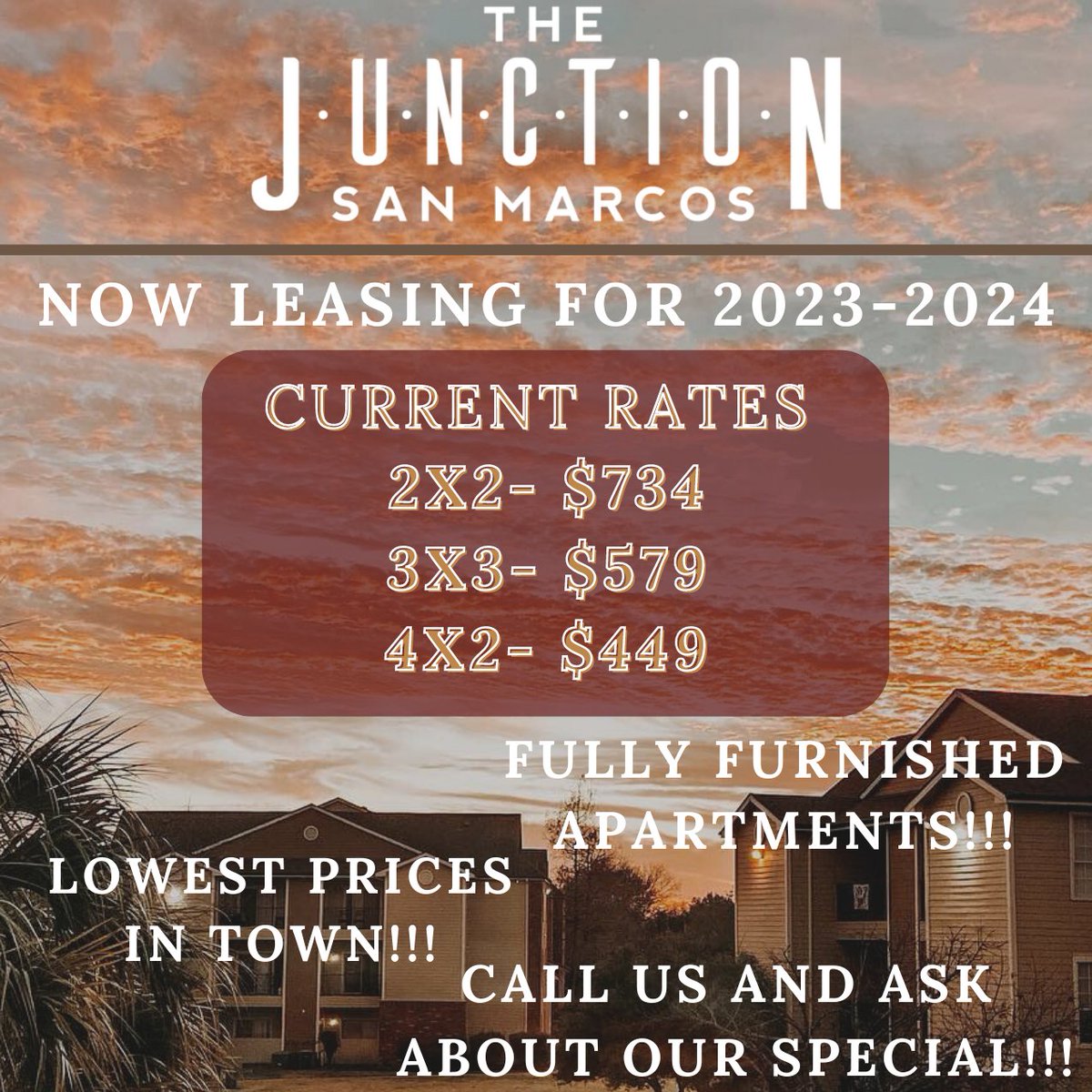 TheJunctionSM's tweet photo. Don't Miss Out On Our Amazing New Rates!!!😍🥳 https://t.co/Tm0UxCaZFC