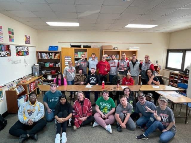 In #MAPSready style, we had a send off for our Mankato West football players who are headed to state! 🏈

Go Scarlets!!! 👏👍👏