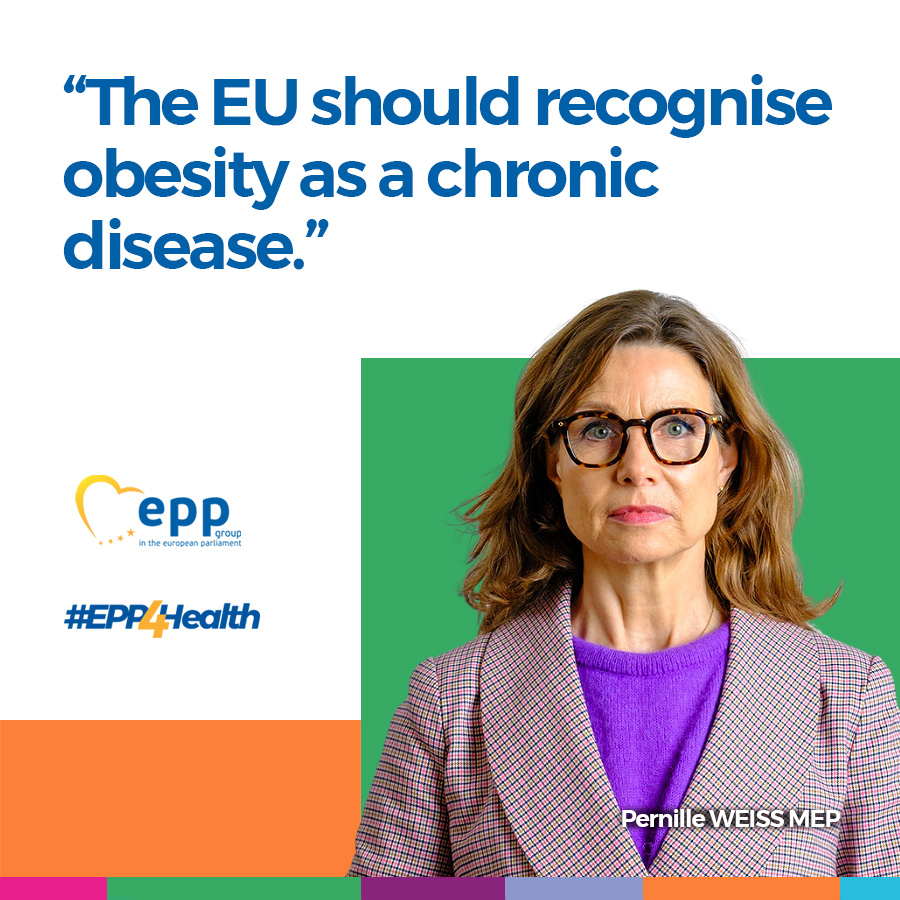 EPP Group (@eppgroup) on Twitter photo MEP <a href="/WeissPernille/">Pernille Weiss-Ehler</a> stressed at the #EPlenary that diabetes is often a consequence of obesity.
A health condition that most patients will never be able to reverse, no matter how much they change their lifestyle.
Her call to action โคต๏ธ
#EPP4Health MEP <a href="/WeissPernille/">Pernille Weiss-Ehler</a> stressed at the #EPlenary that diabetes is often a consequence of obesity.
A health condition that most patients will never be able to reverse, no matter how much they change their lifestyle.
Her call to action โคต๏ธ
#EPP4Health