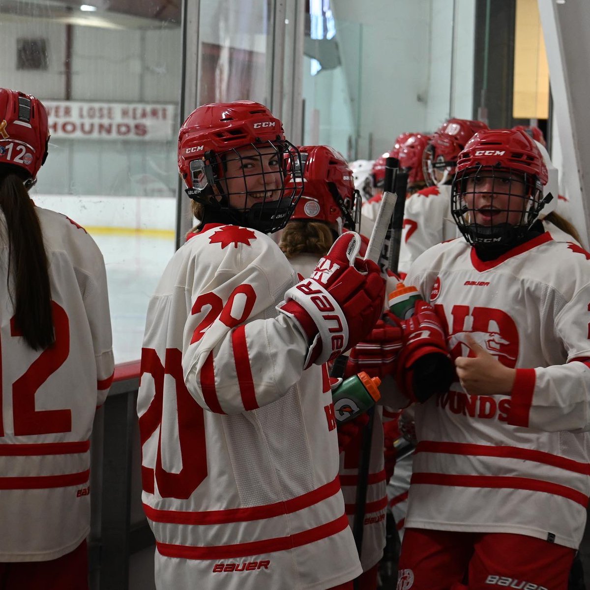 NDHoundsHockey's tweet photo. “The team shows up each night ready to compete and works through whatever hurdles are thrown their way…”

Our Female U18 AA Hounds are off to a great start this season. Read more: https://t.co/xm1kVuQQf7

#NDProud #ShesAHound https://t.co/F8YWZSE3rB