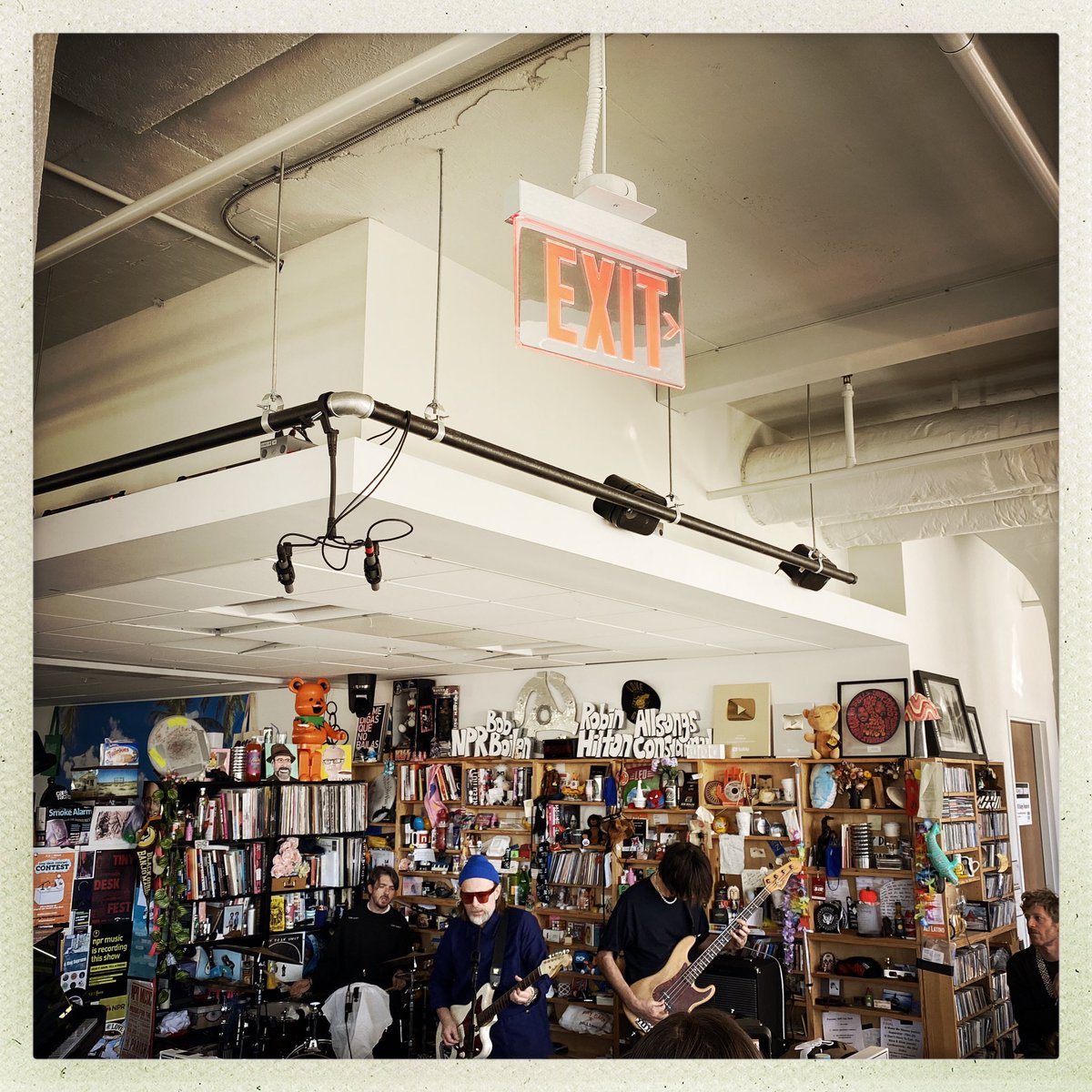 themattadams's tweet photo. Working for @npr means @thomyorke and @JnnyG might play a show in your office building. @thesmiletheband Tiny Desk. https://t.co/dKz0bQP07T