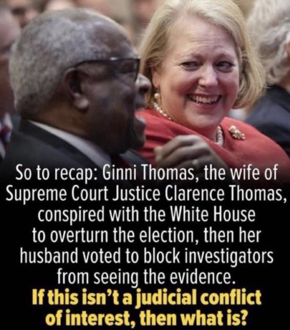 FactsATruth's tweet photo. Ginny Thomas is guilty of participating in Trump's Jan 6 #GOPCoup attempt and to incite deadly Capitol riots and insurrections. She belongs in Jail. 
#NeverForgetJanuary6th 
#TrumpCoupAttempt
https://t.co/SU0p1s7XuR https://t.co/naJhQJtvWz