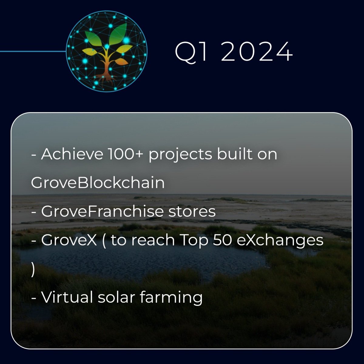 MACGROUP8's tweet photo. #GroveRoadMap extended
π³2οΈβ£4οΈβ£
Here's 2024 breakdown
π³πππ
Q1
#GroveBlockchain 100+ Projects built on and use #GRV
#GroveFranchise Global Stores
#GroveX Cex being a top 50
#GroveSolar Virtual
Q3
#GroveHotel
#GroveIT
#GroveFarm
#GroveSolarSolutions Commercial https://t.co/hEBXewrCAK
