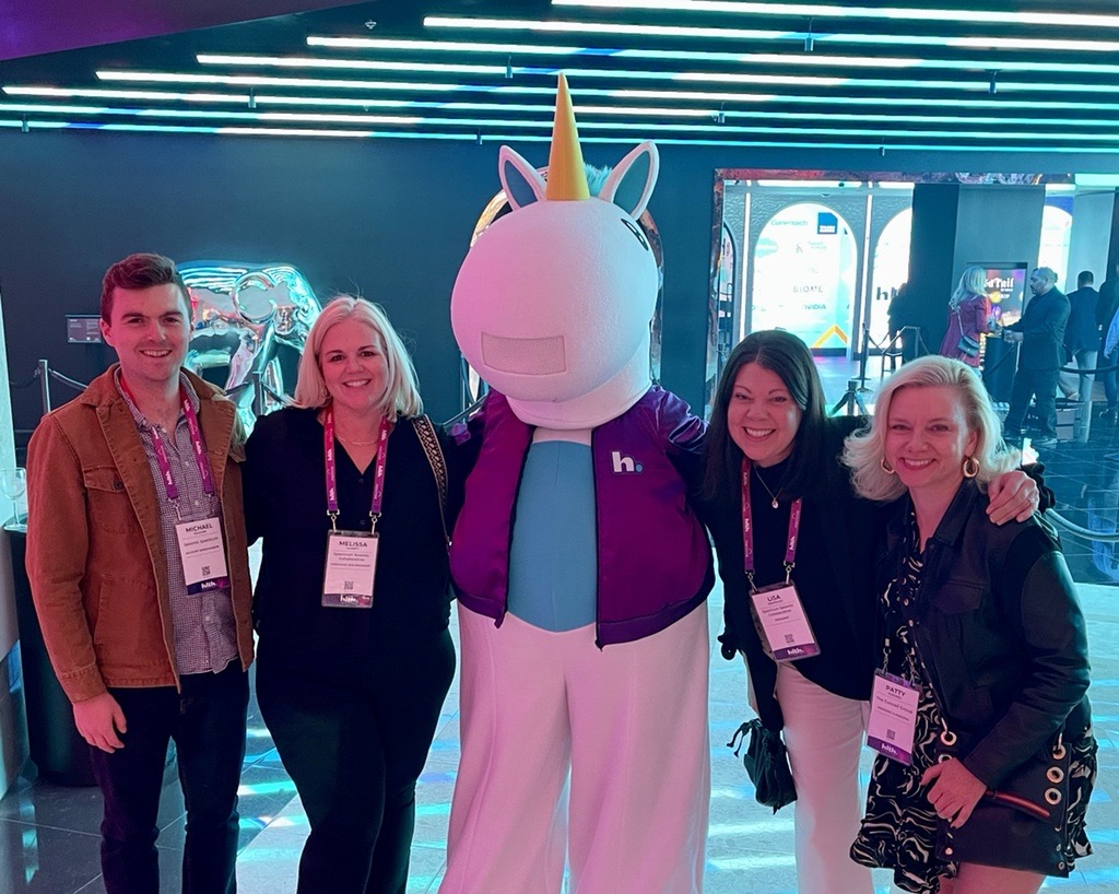 Did you see us at #HLTH2022 in Vegas last week? Our team had a blast networking with industry leaders, building our brand and meeting potential investors. We also had the opportunity to get a picture with the HLTH unicorn! 
<a href="/HLTHEVENT/">HLTH</a> 
#healthcare #pr #biotech #lifescience