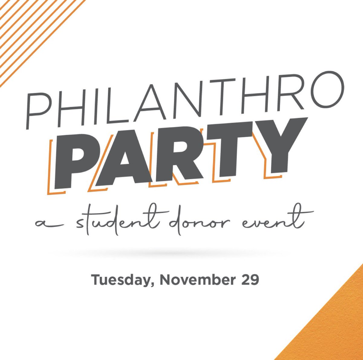 Hey student donors, don’t forget today is the last day to RSVP for PhilanthroPARTY—check your email for your invitation! Join us next Tuesday at Saloon 16 for lunch on <a href="/tennalum/">UT Knoxville Alumni</a>, giveaways, &amp; more fun!