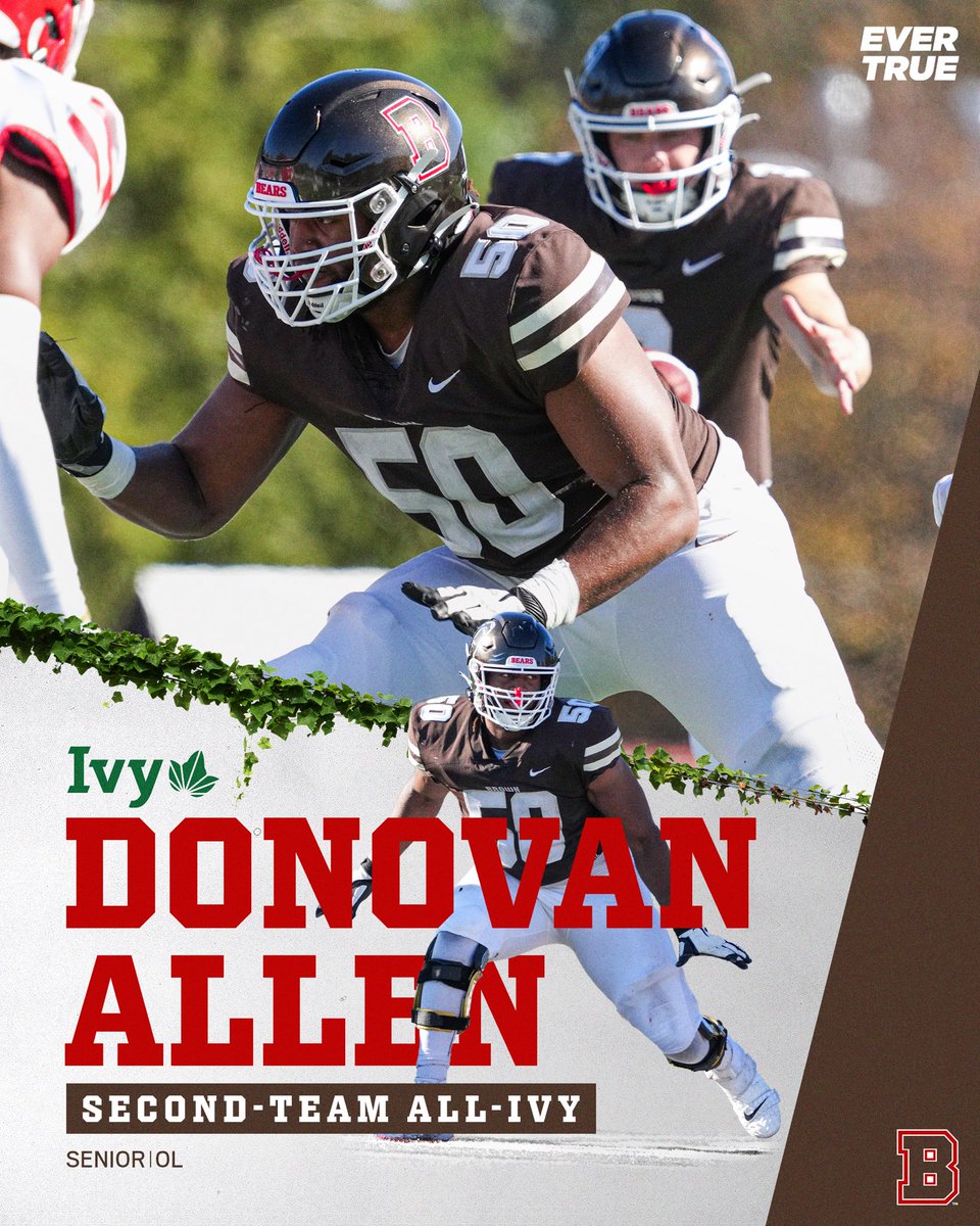 BrownU_Football's tweet photo. Seven Bears Earn All-Ivy Football Honors

📰- https://t.co/N5m9Vn3Oy8

#EverTrue https://t.co/urxfSdigEj