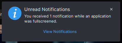 emaddock93's tweet photo. Been working on more notification stuff for @BuddiesOfBudgie. If you receive notifications while an application is fullscreened, #Budgie will tell you about it when it is no longer fullscreen.

Don't know yet when this will land, but lots of exciting stuff on the horizon! https://t.co/4vAwUUSmGh