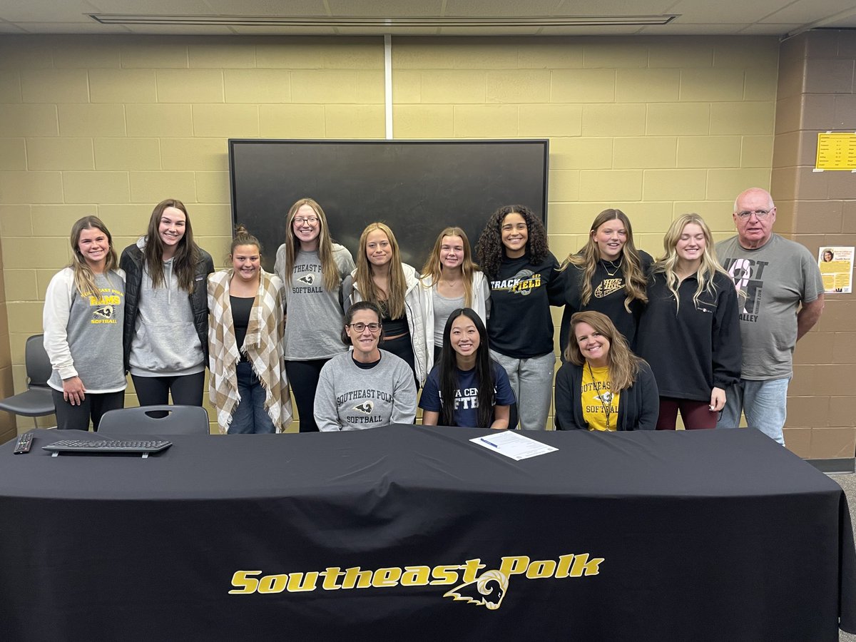 SEPRamsSB's tweet photo. Congratulations to Jayda Long for signing with Iowa Central-we loved celebrating with you, your family, and ICCC coaches!  Super proud of you! https://t.co/EacZVOQxyN