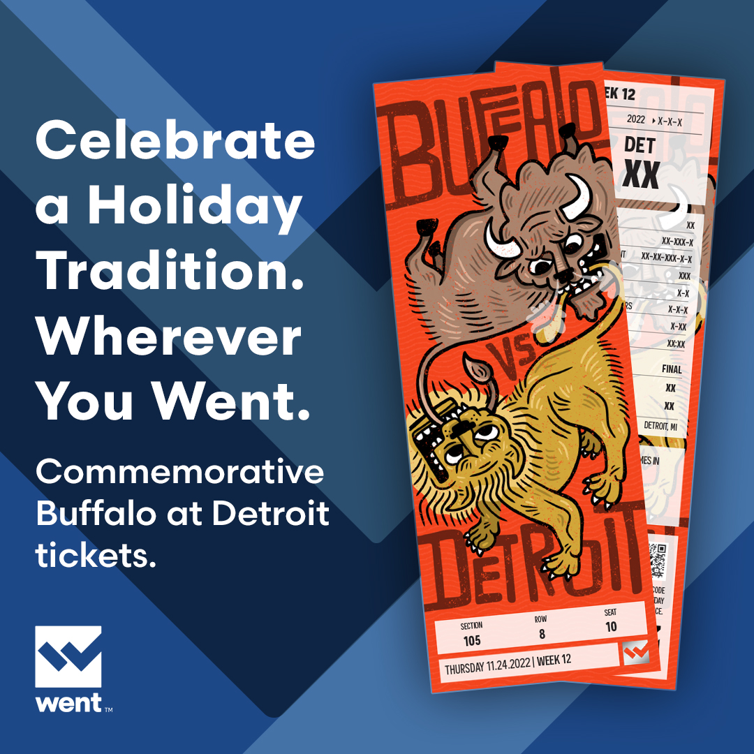 WentDotCo's tweet photo. Happy Went-sday, fans! 🏈

Family. Friends. Food. Football. However, wherever, you celebrated this #Thanksgiving tradition, show us proudly where you Went!
Get Yours Today: https://t.co/tlQ9wFIo5Y

#BillsMafia #OnePride #DETvBUF #BUFvDET #ThanksgivingDay https://t.co/GRLiThaZXG