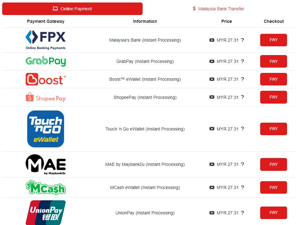 FinchVPN's tweet image. Malaysia’s Bank &amp;amp; eWallet are now accepted. Payment are processed instantly through these channel.

#finchvpn #openvpn #malaysia #encryption #safety #private #secure #payment #ewallet #fpx #tngewallet #grabpay #shopeepay #boost #boostewallet #mae #maybank #mcash #unionpay