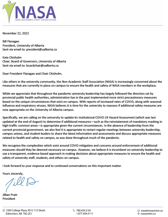 NASA On Twitter NASA President JMPratt1 Has Written To UAlberta Nasa on twitter nasa president jmpratt1 has written to ualberta