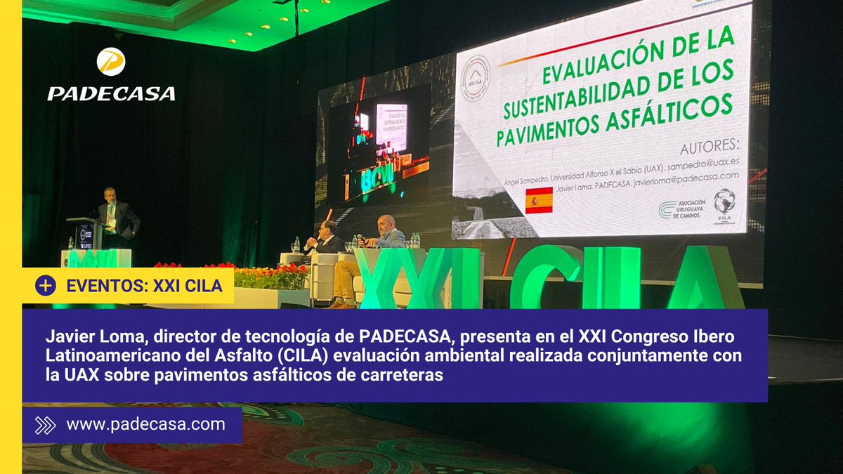 ¿Cómo evaluar la sostenibilidad de pavimentos asfáticos?

<a href="/javloma/">Javier Loma</a> presenta en #XXICILA un estudio realizado junto a <a href="/angelsampi/">Ángel Sampedro</a> de <a href="/uaxuniversidad/">UAX</a> que determina múltiples criterios ambientales para analizar soluciones basadas en ecodiseño de pavimentos

ow.ly/2CE250LLtOb
