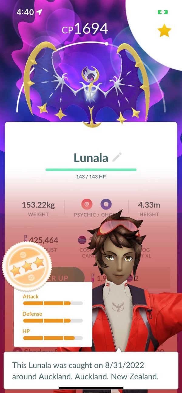 Lifting&Zombies on X: First look at Lunala in Pokémon GO