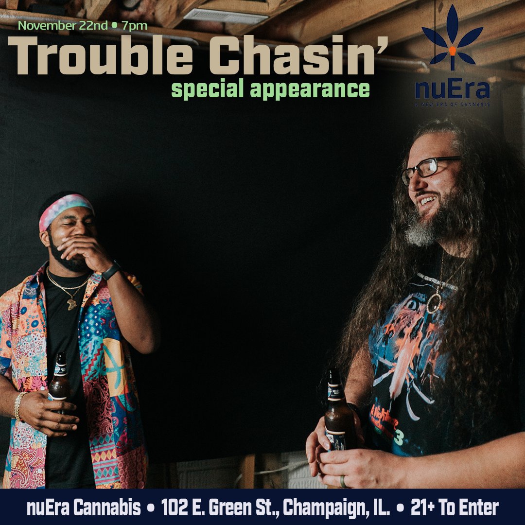 🐊🌿 Surprise - <a href="/Gr8Sky_/">Gr8Sky</a>, <a href="/iam_simbap/">$imba P</a> and <a href="/TroubleChasin/">Trouble Chasin’</a> are popping up at nuEra Champaign to promote tomorrow's Danksgiving event! Today is your last chance to grab your adv tix for $20. We'll CU there!

➡ bit.ly/NOLAs_Danksgiv…