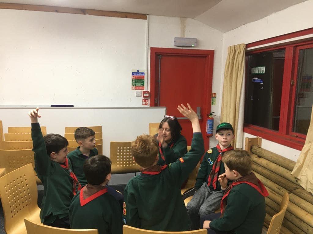 Cubs worked on their Astronomy activity badge tonight, with a little bit of hike prep thrown in for good measure. #SkillsForLife
