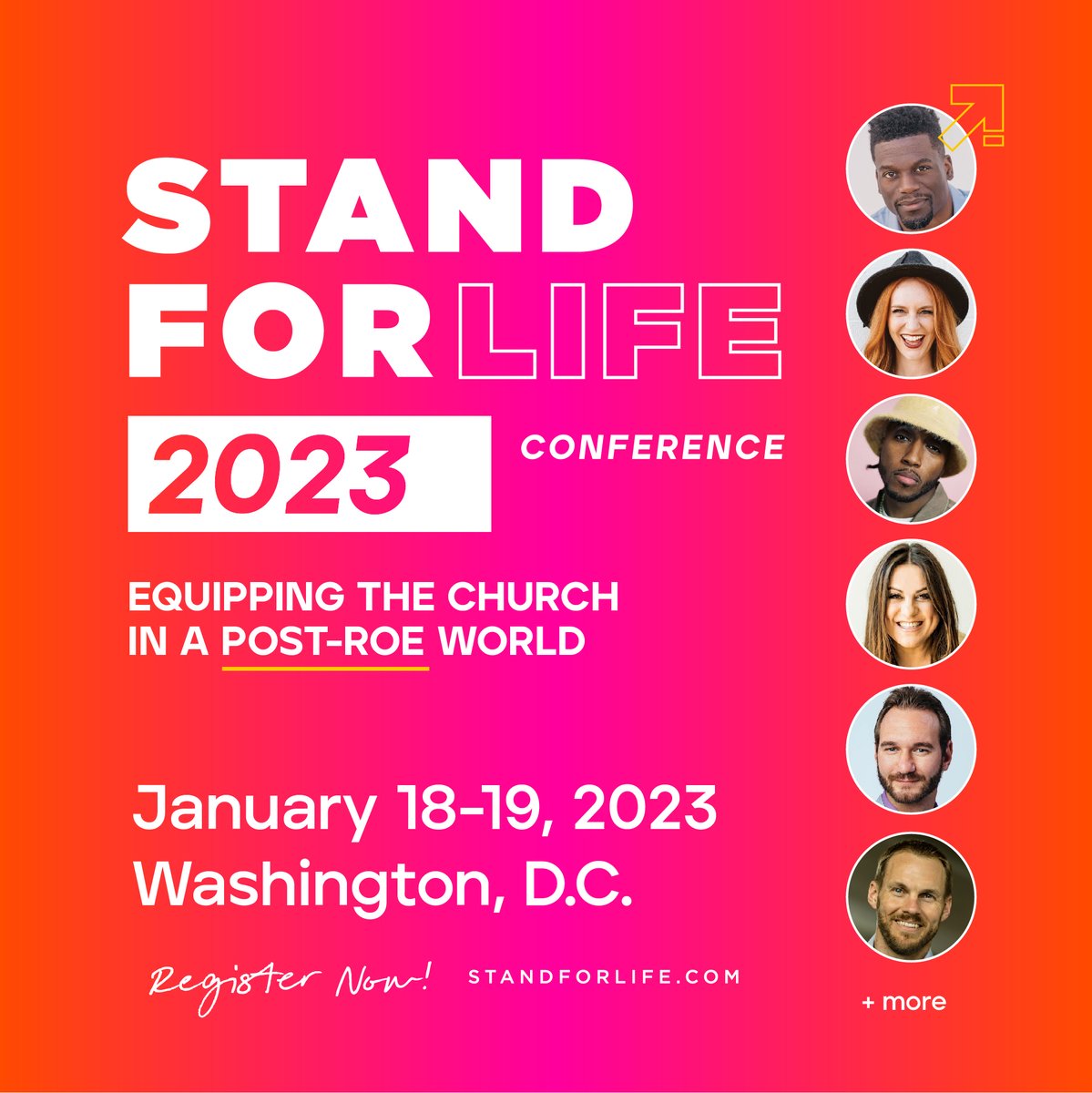 Join us in D.C. next January when we partner with <a href="/LifelineChild/">Lifeline Child</a>, <a href="/savethestorks/">Save the Storks</a>, <a href="/EmbraceGraceInc/">Embrace Grace, Inc.</a> and others for: Stand For Life: Equipping the Church in a Post-Roe World. 

Come for the conference then stay to march at the #MarchForLife.

➡️Learn more: standforlife.com/conference/