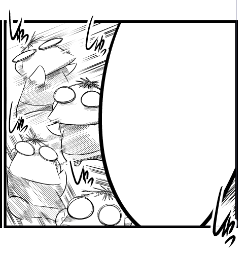そういえばギックリ腰はかなりよくなりました。自力で階段を難なく上がれる喜び!!
そしてギックリ腰で描いた俊敏な自分。漫画の中は自由でいいなあ。 