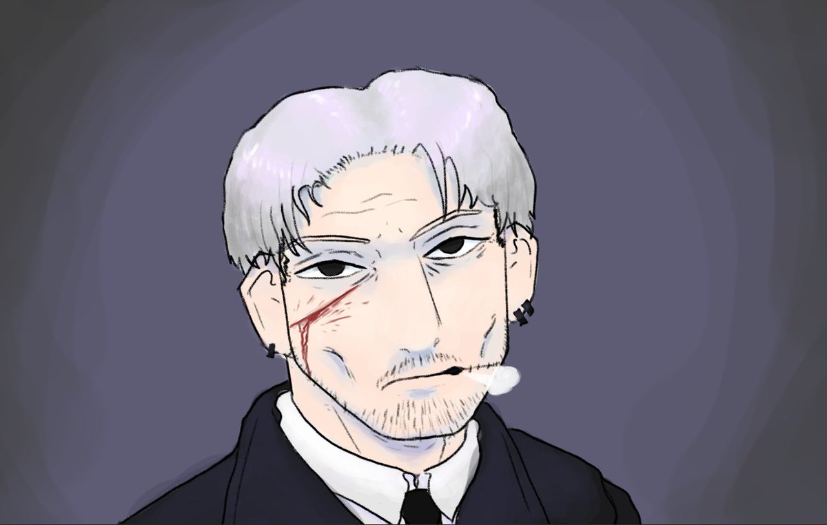FrauF17's tweet photo. Mi intento de colorear a Kishibe 🥲

#art #drawing #chainsawman https://t.co/8AO5TvSQf2
