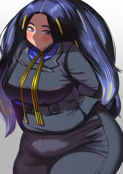 オモダカさんのコスプレをする藍さん 