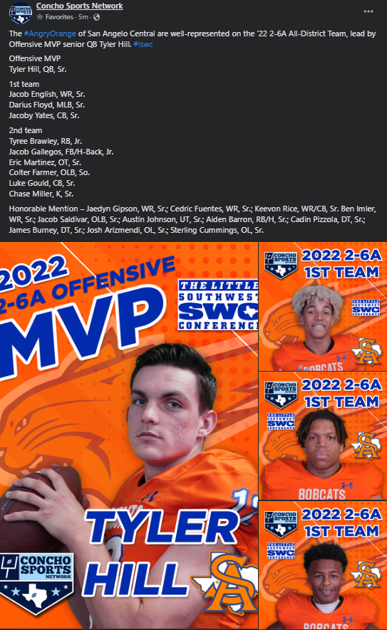 Concho Sports Network tweet media