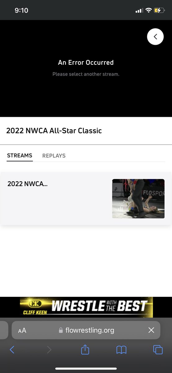 tjendres1's tweet photo. ⁦@FloWrestling⁩ is the worst streaming subscription I’ve ever paid for https://t.co/Eu7eSSNh9E