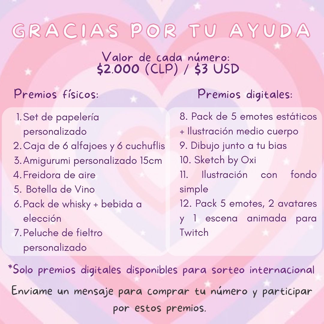 xuxidraws's tweet photo. Estamos haciendo una rifa a beneficio para ayudar a nuestra amiga Rin ya que quedó muy golpeada emocional y económicamente luego de lo sucedido. Los invitamos a comprar un numerito para apoyar. En las imágenes están los detalles y en el hilo iré dejando los números disponibles.🌟 https://t.co/ru6LJHNPHW