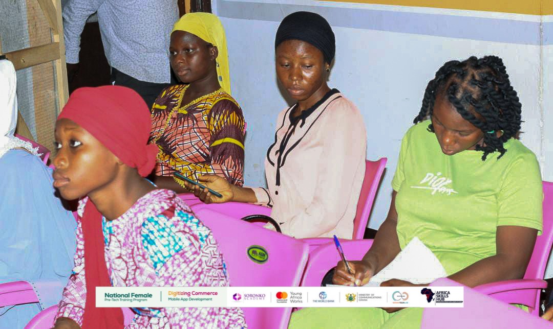AfricaSkillsHub's tweet image. Participants in the National Female Pre-Tech Program for Digitizing Commerce orientation took place last Friday for applicants who were chosen.
Participants were welcomed and given an overview of the 3-week mobile app development training program.
#pretechtraining
@soronkoacademy